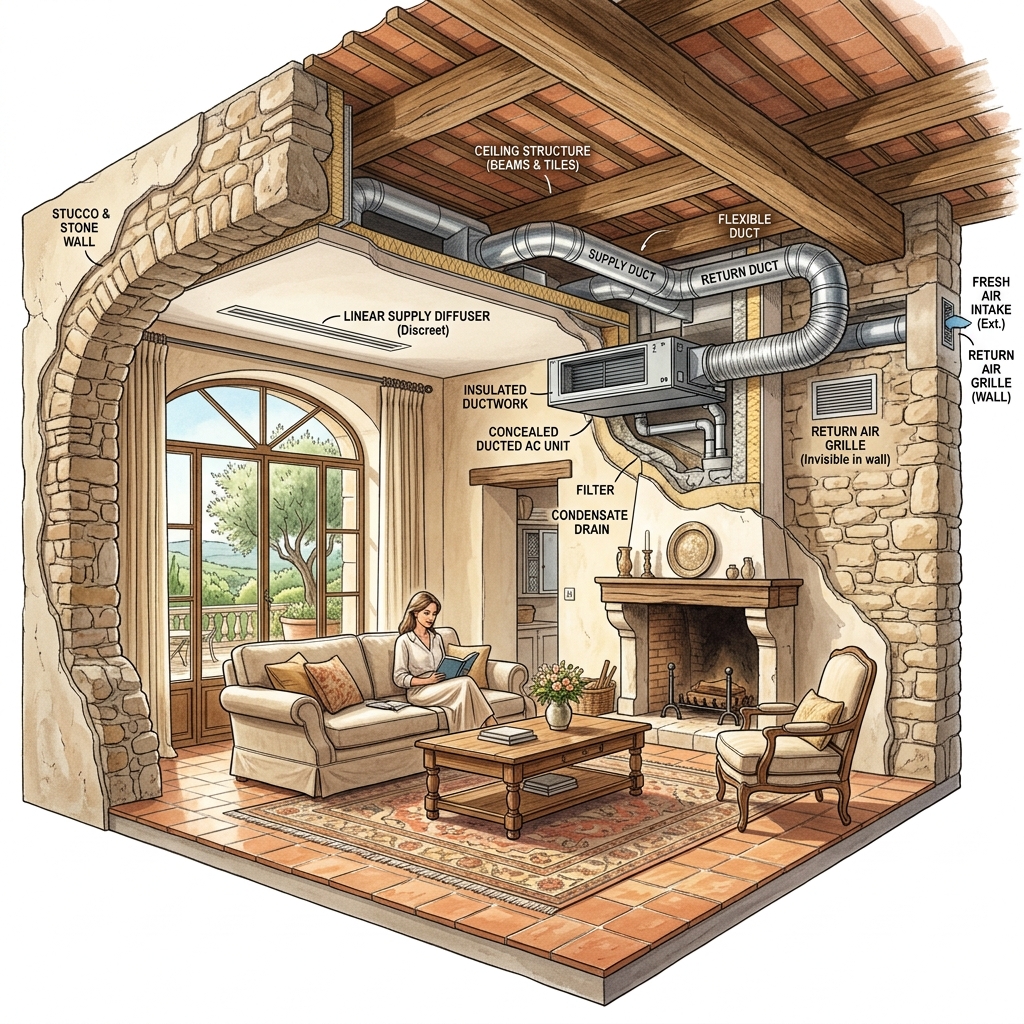 PAC gainable en Provence : Le confort thermique 100% invisible